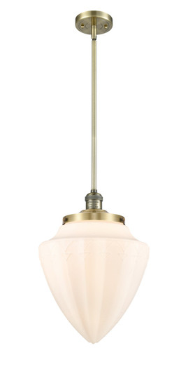 Franklin Restoration One Light Mini Pendant in Antique Brass (405|201S-AB-G661-12)