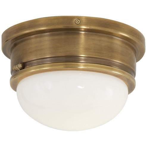 Marine One Light Flush Mount in Hand-Rubbed Antique Brass (268|SL 4001HAB-WG)