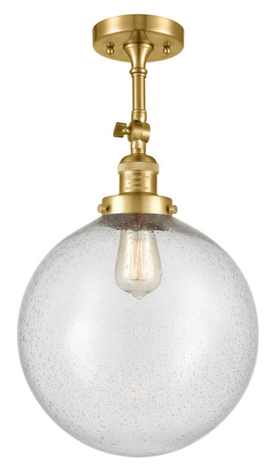 Franklin Restoration LED Semi-Flush Mount in Satin Gold (405|201F-SG-G204-12-LED)