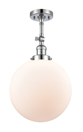 Franklin Restoration LED Semi-Flush Mount in Polished Chrome (405|201F-PC-G201-12-LED) Franklin Restoration LED Semi-Flush Mount in Polished Chrome (405|201F-PC-G201-12-LED)