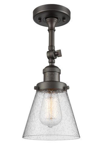 Franklin Restoration One Light Semi-Flush Mount in Oil Rubbed Bronze (405|201F-OB-G64)