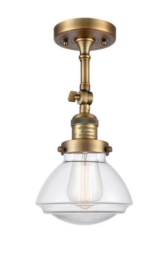 Franklin Restoration LED Semi-Flush Mount in Brushed Brass (405|201F-BB-G322-LED)