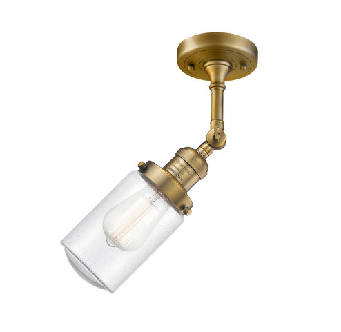 Franklin Restoration LED Semi-Flush Mount in Brushed Brass (405|201F-BB-G314-LED)