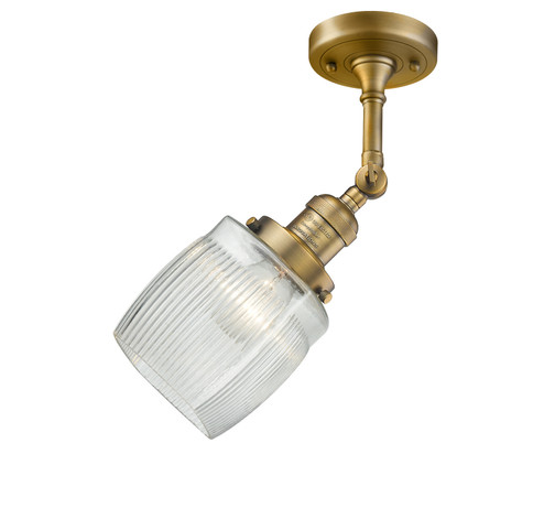 Franklin Restoration LED Semi-Flush Mount in Brushed Brass (405|201F-BB-G302-LED)