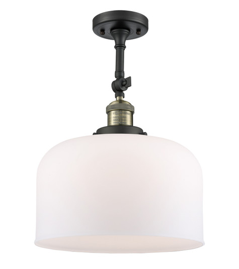 Franklin Restoration One Light Semi-Flush Mount in Black Antique Brass (405|201F-BAB-G71-L)