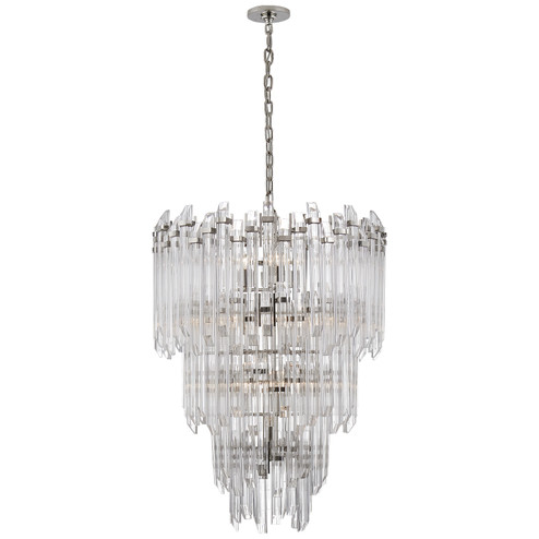 Adele 12 Light Chandelier in Polished Nickel with Clear Acrylic (268|SK 5423PN-CA) Adele 12 Light Chandelier in Polished Nickel with Clear Acrylic (268|SK 5423PN-CA)