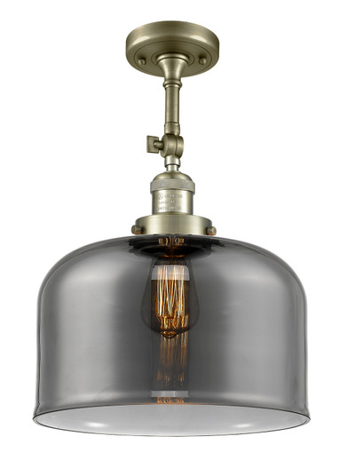 Franklin Restoration One Light Semi-Flush Mount in Antique Brass (405|201F-AB-G73-L)