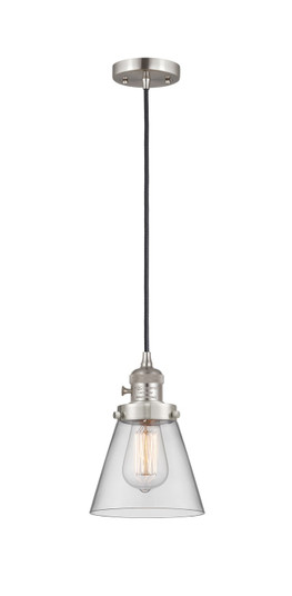 Franklin Restoration One Light Mini Pendant in Brushed Satin Nickel (405|201CSW-SN-G62)