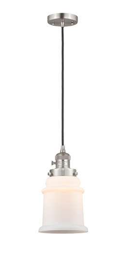 Franklin Restoration One Light Mini Pendant in Brushed Satin Nickel (405|201CSW-SN-G181)