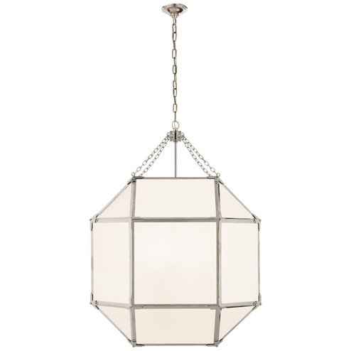 Morris Three Light Lantern in Polished Nickel (268|SK 5010PN-WG) Morris Three Light Lantern in Polished Nickel (268|SK 5010PN-WG)