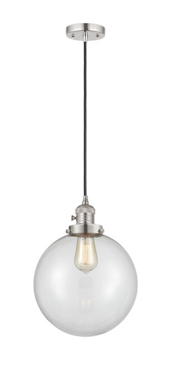 Franklin Restoration One Light Mini Pendant in Polished Nickel (405|201CSW-PN-G202-10)