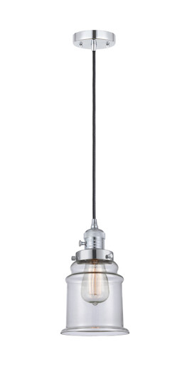Franklin Restoration One Light Mini Pendant in Polished Chrome (405|201CSW-PC-G182)