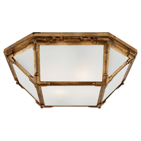 Morris Two Light Flush Mount in Gilded Iron (268|SK 4008GI-FG)