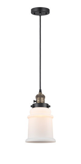 Franklin Restoration One Light Mini Pendant in Black Antique Brass (405|201CSW-BAB-G181)
