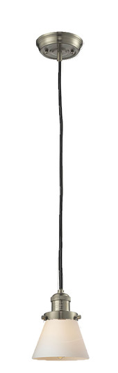 Franklin Restoration One Light Mini Pendant in Brushed Satin Nickel (405|201C-SN-G61)