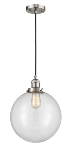Franklin Restoration One Light Mini Pendant in Brushed Satin Nickel (405|201C-SN-G202-12)