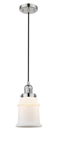 Franklin Restoration One Light Mini Pendant in Polished Nickel (405|201C-PN-G181)