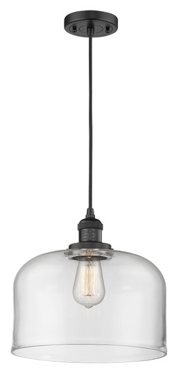 Franklin Restoration One Light Mini Pendant in Matte Black (405|201C-BK-G72-L)