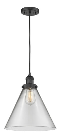 Franklin Restoration LED Mini Pendant in Matte Black (405|201C-BK-G42-L-LED)