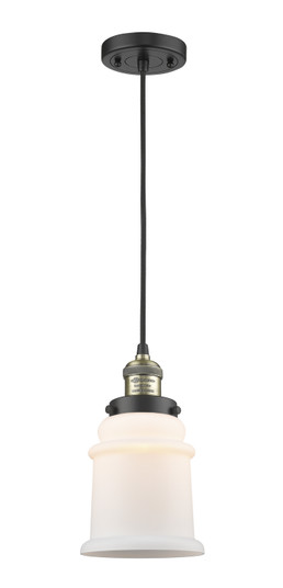 Franklin Restoration One Light Mini Pendant in Black Antique Brass (405|201C-BAB-G181)