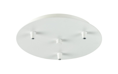 Custom Cord Three Light Multi Port Canopy in White (405|113-W)