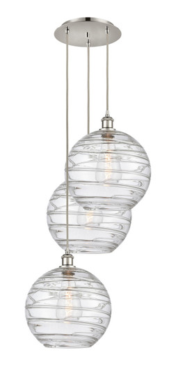 Ballston Three Light Pendant in Polished Nickel (405|113B-3P-PN-G1213-12)