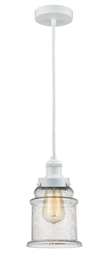 Edison One Light Mini Pendant in White (405|100W-10W-1H-W-G184)