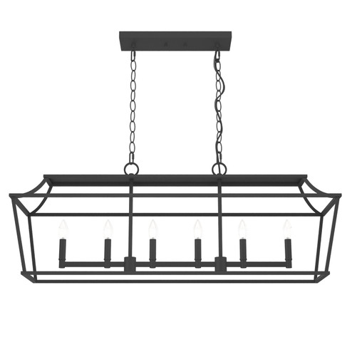 Laurel Ridge Six Light Chandelier in Natural Black Iron (47|19077)