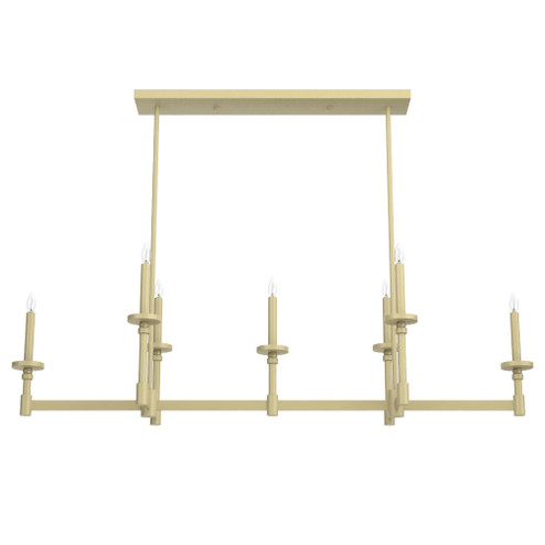 Briargrove Seven Light Linear Chandelier in Modern Brass (47|19055)