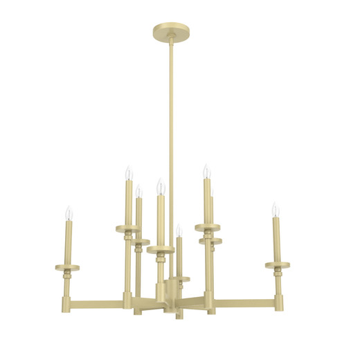 Briargrove Eight Light Chandelier in Modern Brass (47|19053)