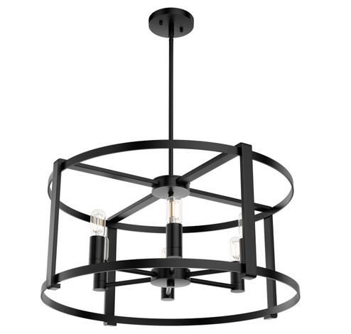 Astwood Six Light Chandelier in Matte Black (47|19001)