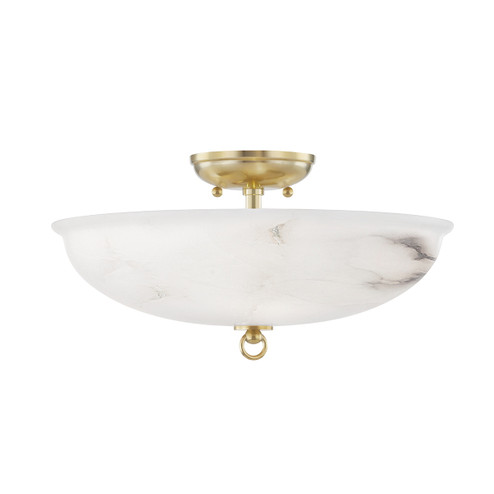 Somerset LED Semi Flush Mount in Aged Brass (70|MDS810-AGB)