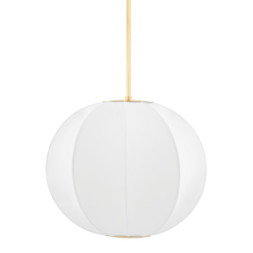 Jupiter One Light Pendant in Aged Brass (70|KBS1744701S-AGB)