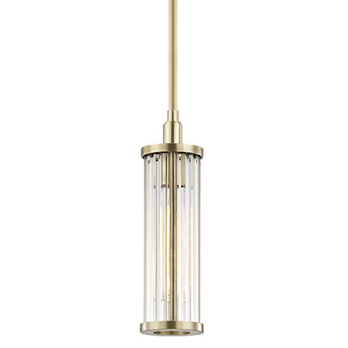 Marley One Light Pendant in Aged Brass (70|9120-AGB)