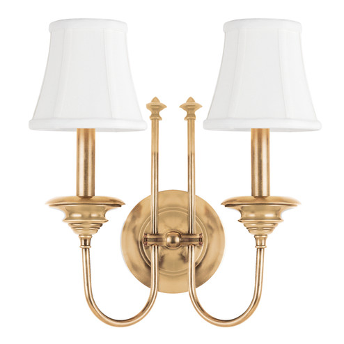 Yorktown Two Light Wall Sconce in Aged Brass (70|8712-AGB)