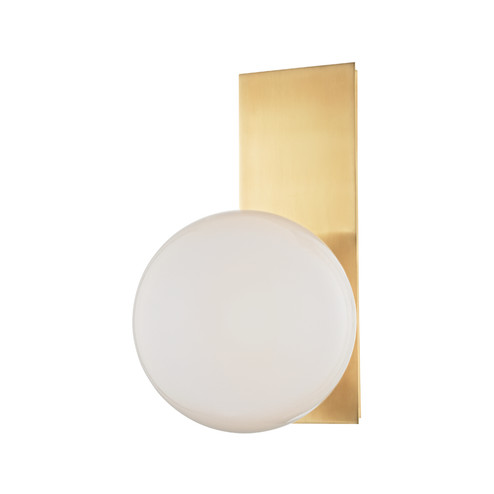 Hinsdale One Light Wall Sconce in Aged Brass (70|8701-AGB)