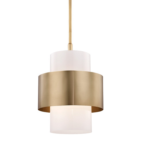 Corinth One Light Pendant in Aged Brass (70|8615-AGB)