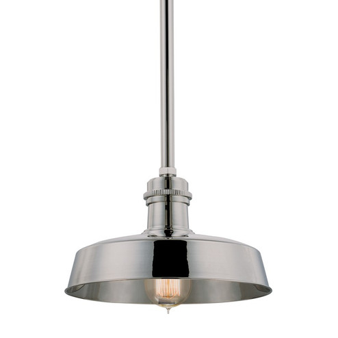 Hudson Falls One Light Pendant in Polished Nickel (70|8610-PN)