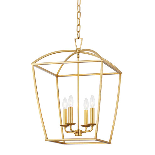 Bryant Four Light Lantern in Gold Leaf (70|8317-GL)