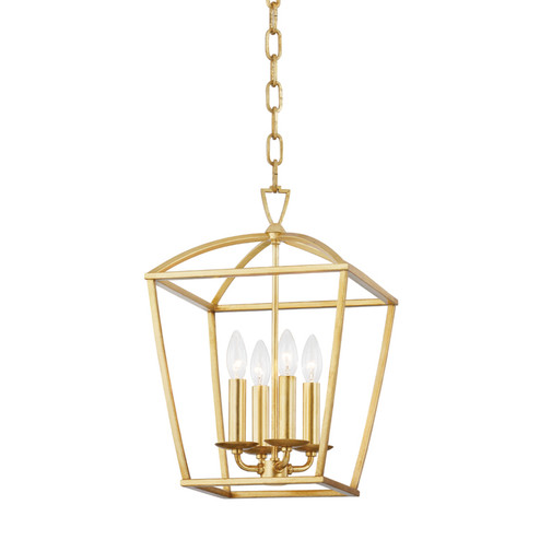 Bryant Four Light Pendant in Gold Leaf (70|8311-GL)