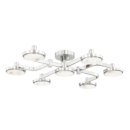 Meander LED Semi Flush Mount in Polished Nickel (70|6332-PN)