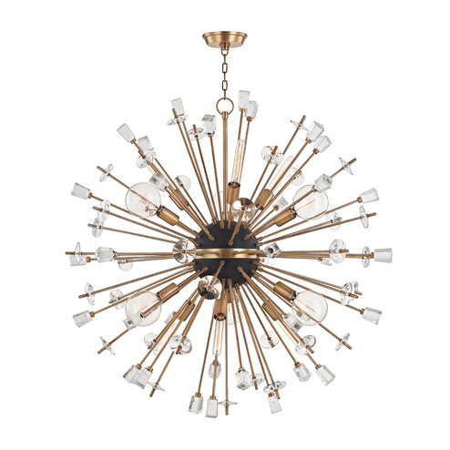 Liberty 12 Light Chandelier in Aged Brass (70|5046-AGB)