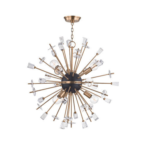 Liberty Six Light Chandelier in Aged Brass (70|5032-AGB)