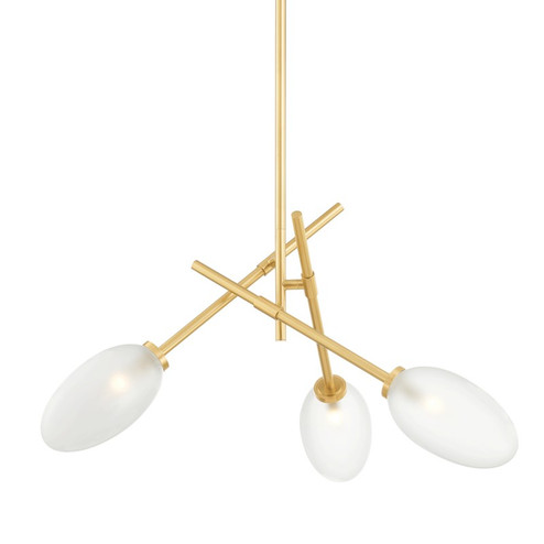 Alberton Three Light Chandelier in Aged Brass (70|5031-AGB)