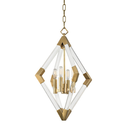 Lyons Four Light Pendant in Aged Brass (70|4617-AGB)