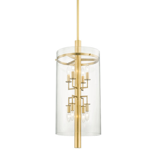 Baxter Eight Light Lantern in Aged Brass (70|1308-AGB)
