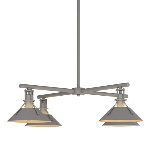 Henry Four Light Outdoor Pendant in Coastal Burnished Steel (39|364210-SKT-MULT-78)