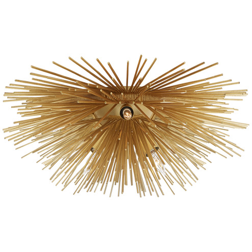 Strada Six Light Flush Mount in Gild (268|KW 4065G)