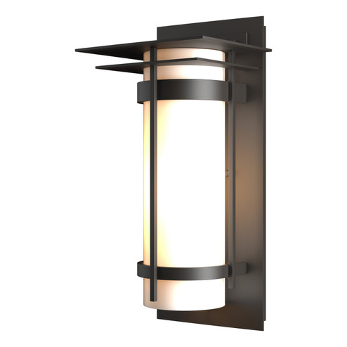 Banded One Light Outdoor Wall Sconce in Coastal Oil Rubbed Bronze (39|305993-SKT-14-GG0034)