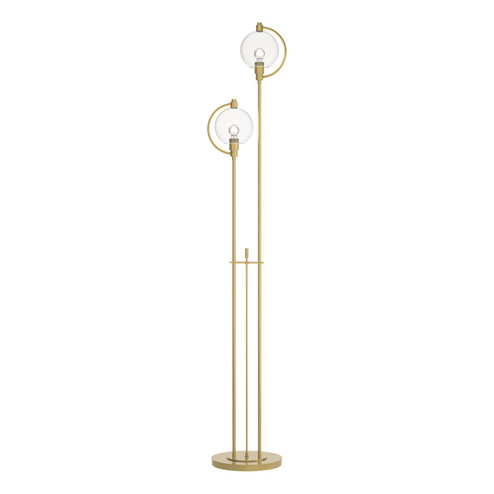 Pluto Two Light Floor Lamp in Modern Brass (39|242210-SKT-86-ZM0436)